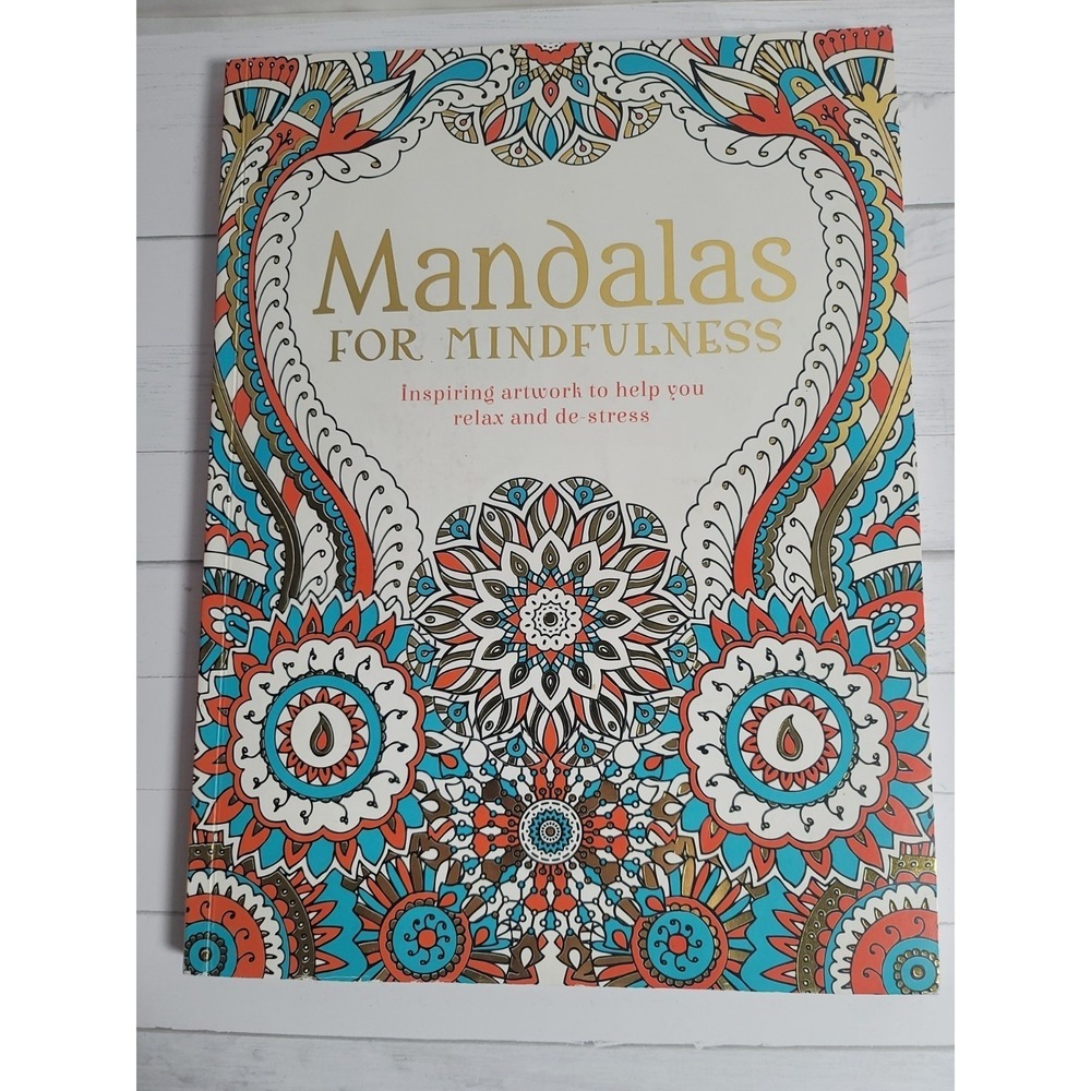 Mandalas For Mindfulness Book Creativity Crafty Imagination Calming‎ Relax Paint